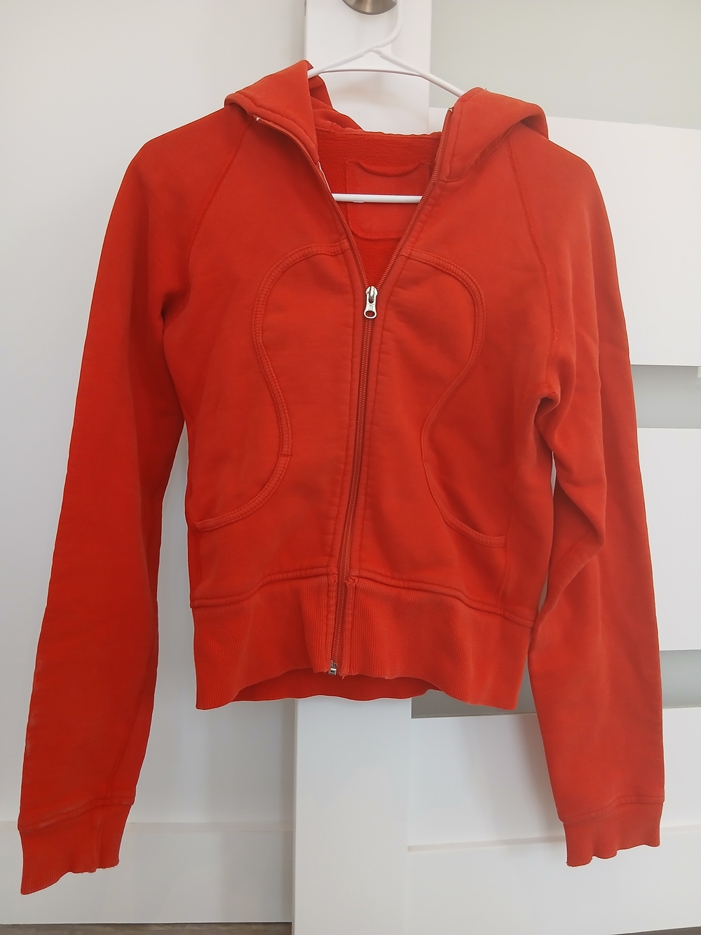 lululemon athletica Red Teddy Jacket Hoodie